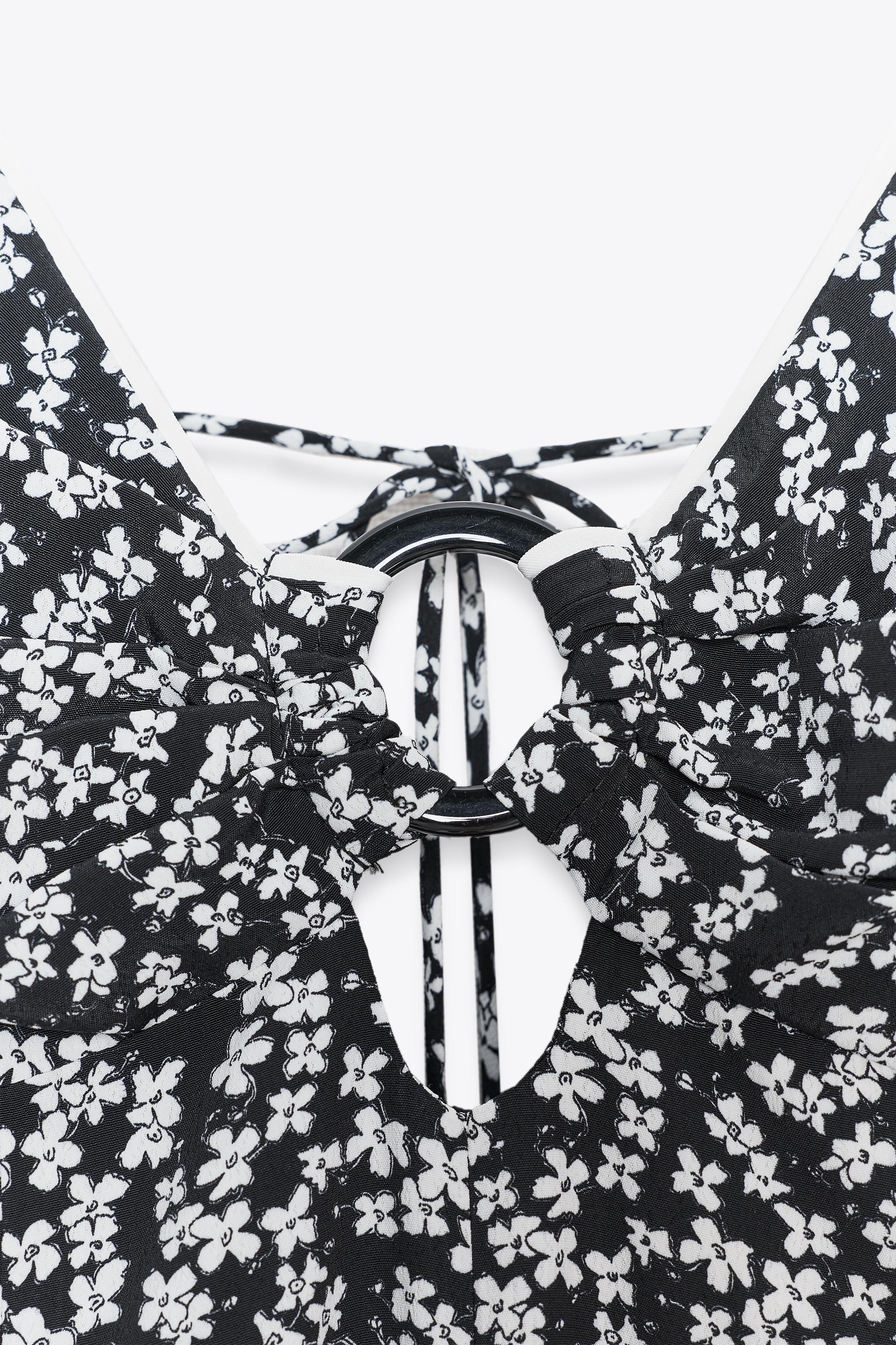 FLORAL PRINT MIDI DRESS